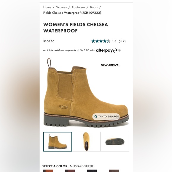 NEW Chaco Fields Chelsea waterproof boots - Picture 9 of 9